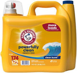 ARM & HAMMER Clean Burst Laundry Detergent for Kids Clothes and Nursery Linens, 174 Loads