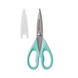 KitchenAid All Purpose Kitchen Shears with Protective Sheath Durable Stainless Steel Scissors, Dishwasher Safe, Soft Grip Comfort Handle