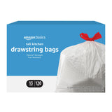 Amazon Basics Flextra Strength Tall Kitchen Drawstring Trash Bags, Tear Resistant