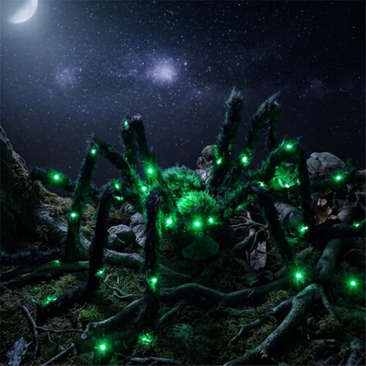 Anditoy_6.6ft_Giant_Halloween_Light_up_Spider_Large_Realistic_Scary_Hairy_Spider_with_Green_LED_for_Halloween_Decorations_Outdoor_Indoor_Yard_Lawn_Halloween_Decor_Party_House_Decorations