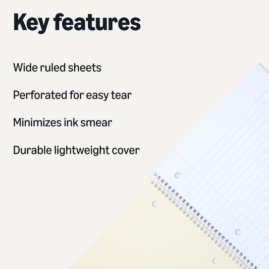 Amazon_Basics_Wide_Ruled_Spiral_Notebooks,_8"_x_10-1/2",_70_Sheets,_Assorted_Pastel_Solid_Colors,_5_Pack