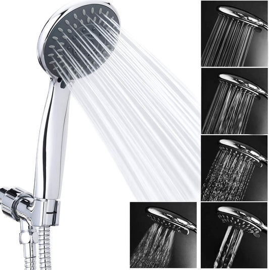 Briout_Handheld_Shower_Head_High_Pressure_5-Settings_with_Hose,_Chrome