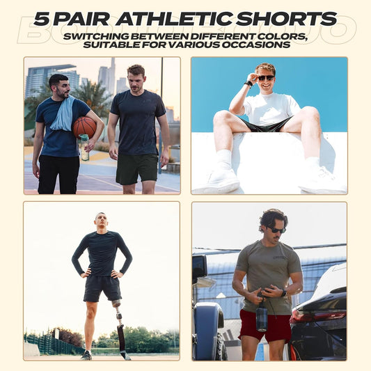 5_Pack_Athletic_Gym_Mens_Shorts_-_Workout_Black_Quick_Dry_Basketball_Shorts