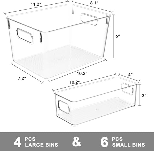 Tiawudi_Set_of_10_Clear_Plastic_Storage_Bins,_4_Large_and_6_Small_Stackable_Storage_Containers_for_Pantry_Organization,_Organizer_Bins_for_Home,_Kitchen,_Bathroom,_Office,_Cabinet_Shelf_Organizers