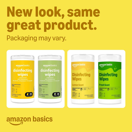 Amazon_Basics_Disinfecting_Wipes,_Lemon_&_Fresh_Scent,_Sanitizes,_Cleans,_Disinfects,_Deodorizes,_340_Count_(4_Packs_of_85),_Packaging_May_Vary