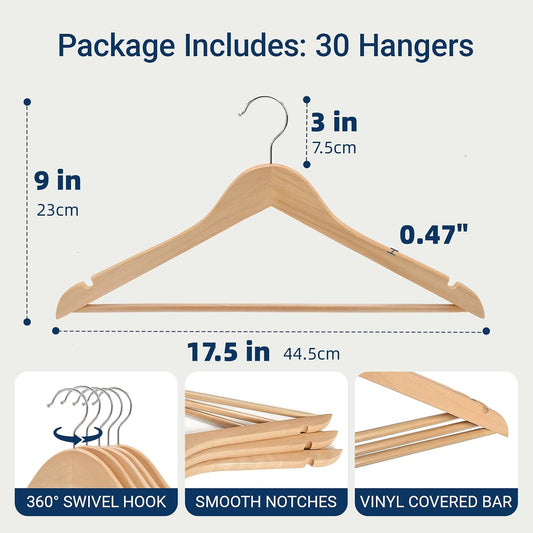Amber_Home_30_Pack_Natural_Wooden_Coat_Hangers,_Wood_Suit_Hangers