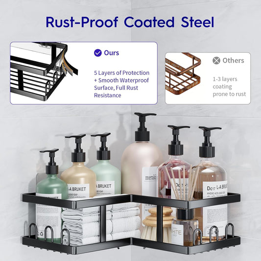 Youvip_Shower_Caddy_Corner_No_Drilling-Adhesive,_Shower_Shelves-Rustproof