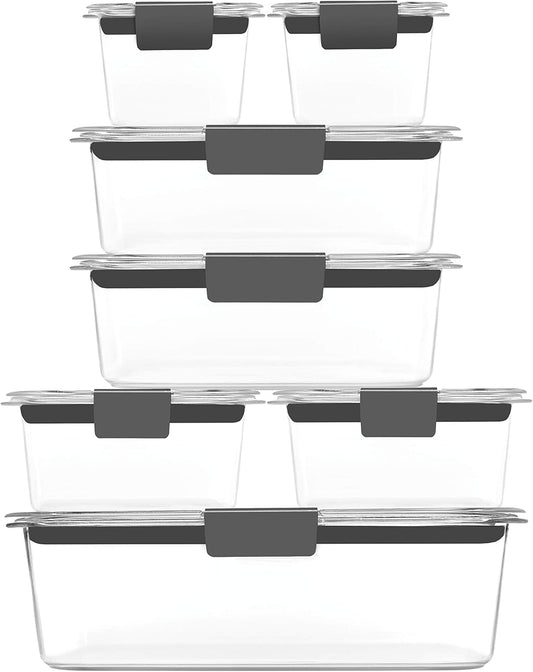 Rubbermaid_Brilliance_Food_Storage_Containers,_14_Piece_Plastic_Containers_with_Lids,_BPA-Free,_Leak_Proof,_Clear