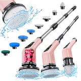 Electric Spin Scrubber, Bathroom Shower Cleaning Brush with Long Handle
