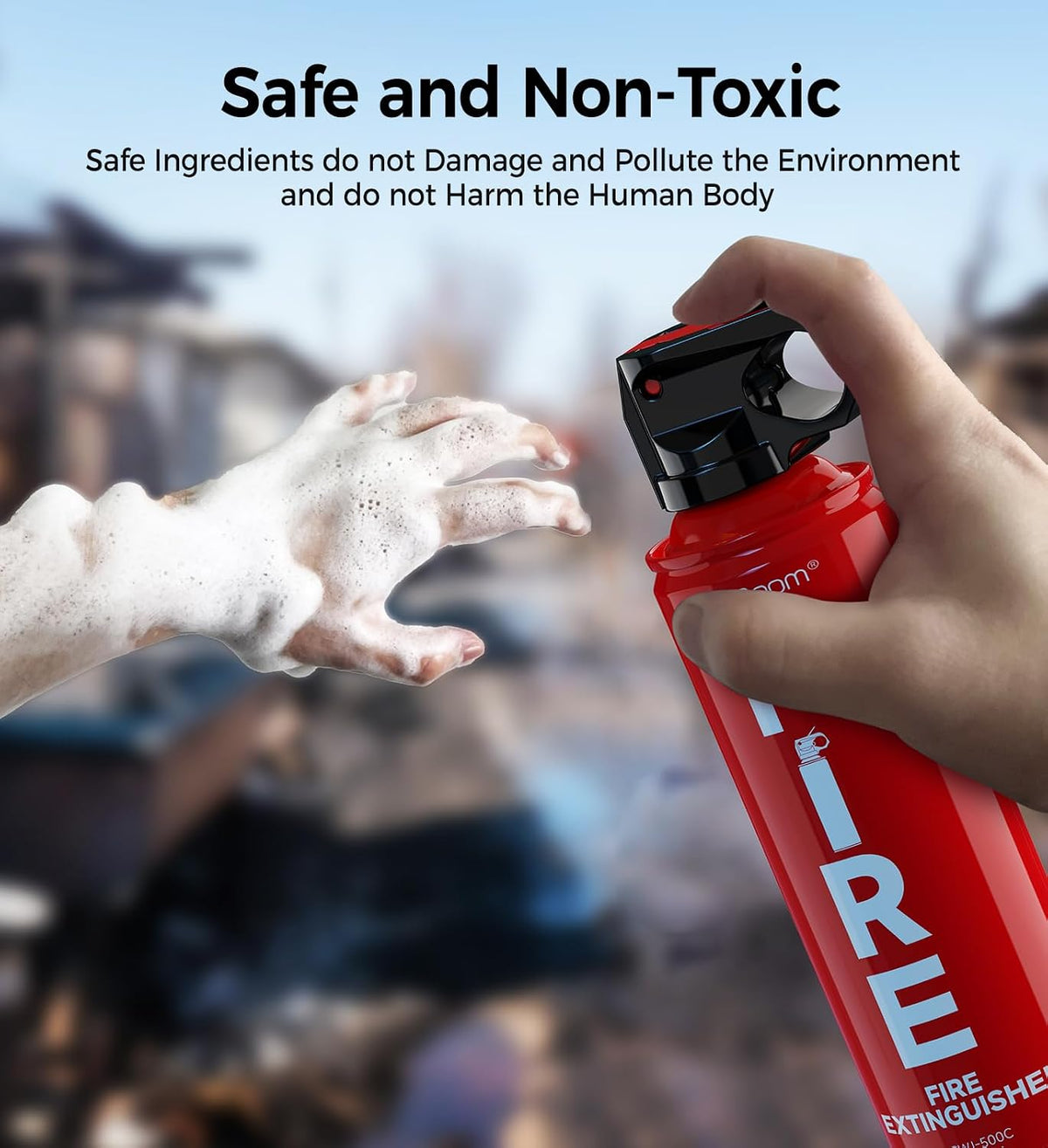 AmzBoom_2-Pack_Fire_Extinguisher_for_Home,_Kitchen,_Car,_and_Grill_with_Mounting_Bracket–_Extinguishing_Spray,_Compact_A,_B,_C,_K_–_Eco-Friendly,_Prevents_Reignition.