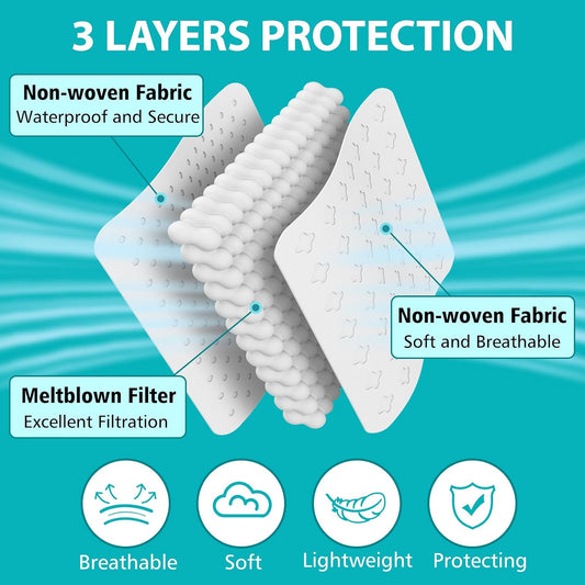 ZTANPS_100_PCS_Disposable_Face_Masks,_Black_Disposable_Masks,_3_Ply_Protection_Face_Masks