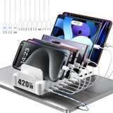 Zobirez Fast USB Charging Station for Multiple Devices