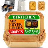 BYKITCHEN Disposable Air Fryer Liners for Ninja Dual/Bella Airfryer