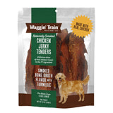 Waggin' Train Smoked Chicken Jerky Tenders for Dogs with Turmeric and Human Grade Bone Broth, Grain and Corn Free, High Protein, Premium Limited Ingredient Real Chicken Dog Treats