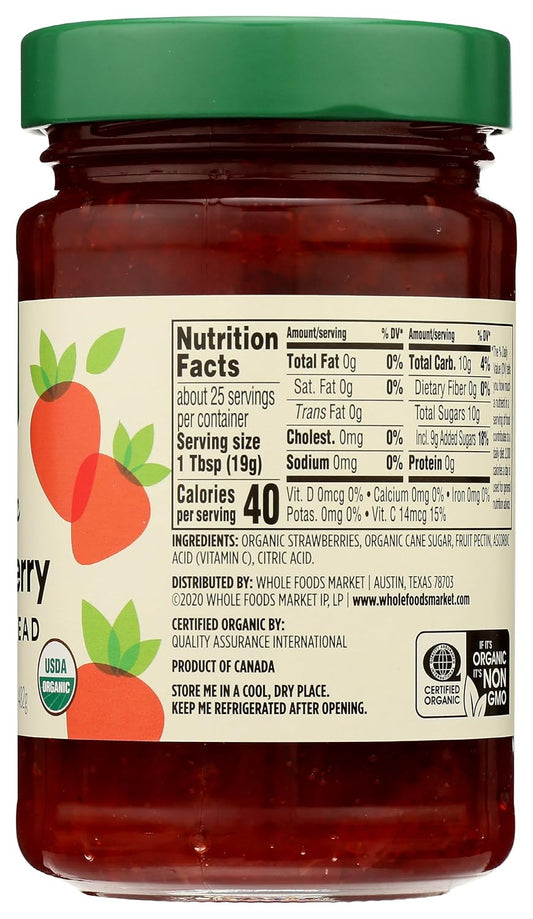 365_by_Whole_Foods_Market,_Organic_Strawberry_Fruit_Spread,_17_Ounce,_Red