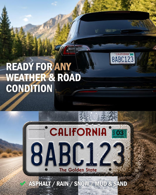 Aujen_Silicone_License_Plate_Frames_Black,_2_Pack_Car_License_Plate_Frame,_Universal_US_Black_License_Plate_Holders_Brackets_Rust-Proof,_Weather_&_Rattle-Proof,_Car_Accessories
