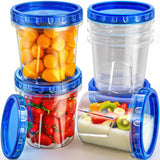 HOMETALL Freezer Storage Containers, Airtight Plastic