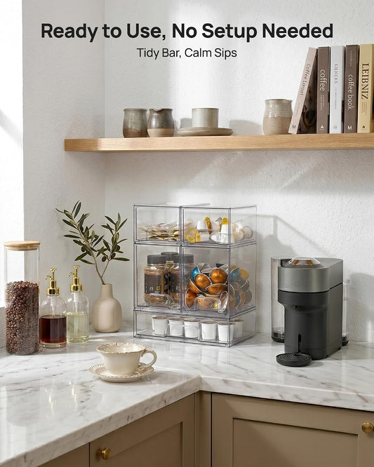 Vtopmart_Clear_Stackable_Storage_Drawers_Set_of_5,_Plastic_Organizer_Bins_|_Multi-purpose_Boxes_for_Baby_Bottle_Storage,_Ideal_for_Kichen,_Vanity,_Bathroom,_Undersink,_Cabinet,_Pantry_Organization