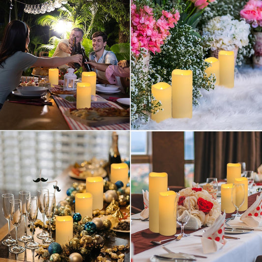 YOROXRG_Set_of_24_Waterproof_Outdoor_Flameless_Candles,_LED_Candles_with_4_Remote_and_Timer,(H_4"_5"_6"_x_D_2.2"),for_Christmas,Halloween,Wedding,Festival