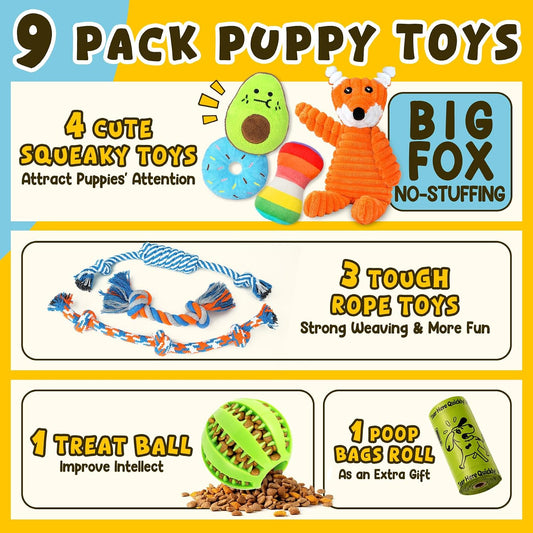 Zeaxuie_9_Pack_Luxury_Puppy_Toys_for_Teething_Small_Dogs,_Puppy_Chew_Toys_with_Cute_Squeaky_Dog_Toys,_Ball_and_More_Rope_Dog_Chew_Toys