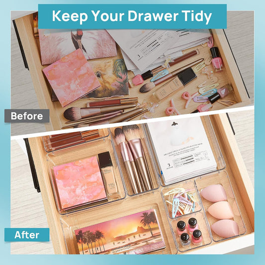 Vtopmart_44_PCS_Clear_Plastic_Drawer_Organizers_Set,_Vanity_Organizer_Trays