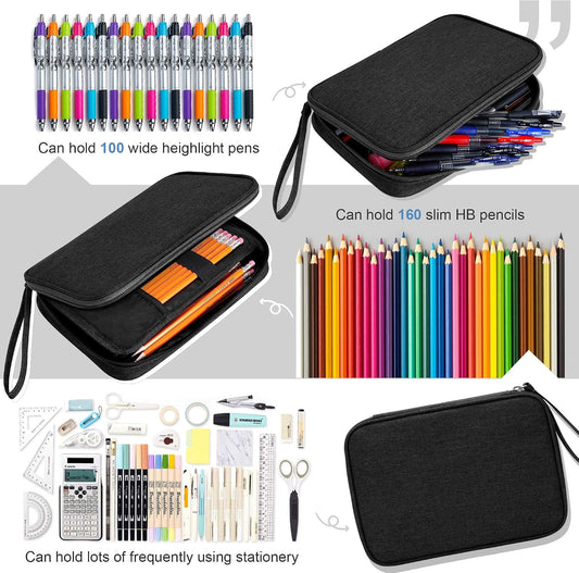 Zannaki_Big_Capacity_Storage_Pouch_Marker_Pen_Pencil_Case_Simple_Stationery_Bag_Box_Art_Tool_&_Sketch_Storage_Boxes_for_Bullet_Journal_Middle_High_School_Office_College_Student_Girl_Women_Adult_Teen