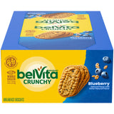 belVita Blueberry Breakfast Biscuits – Kid-Friendly Whole Grain Breakfast for Busy School Mornings, 8 Packs