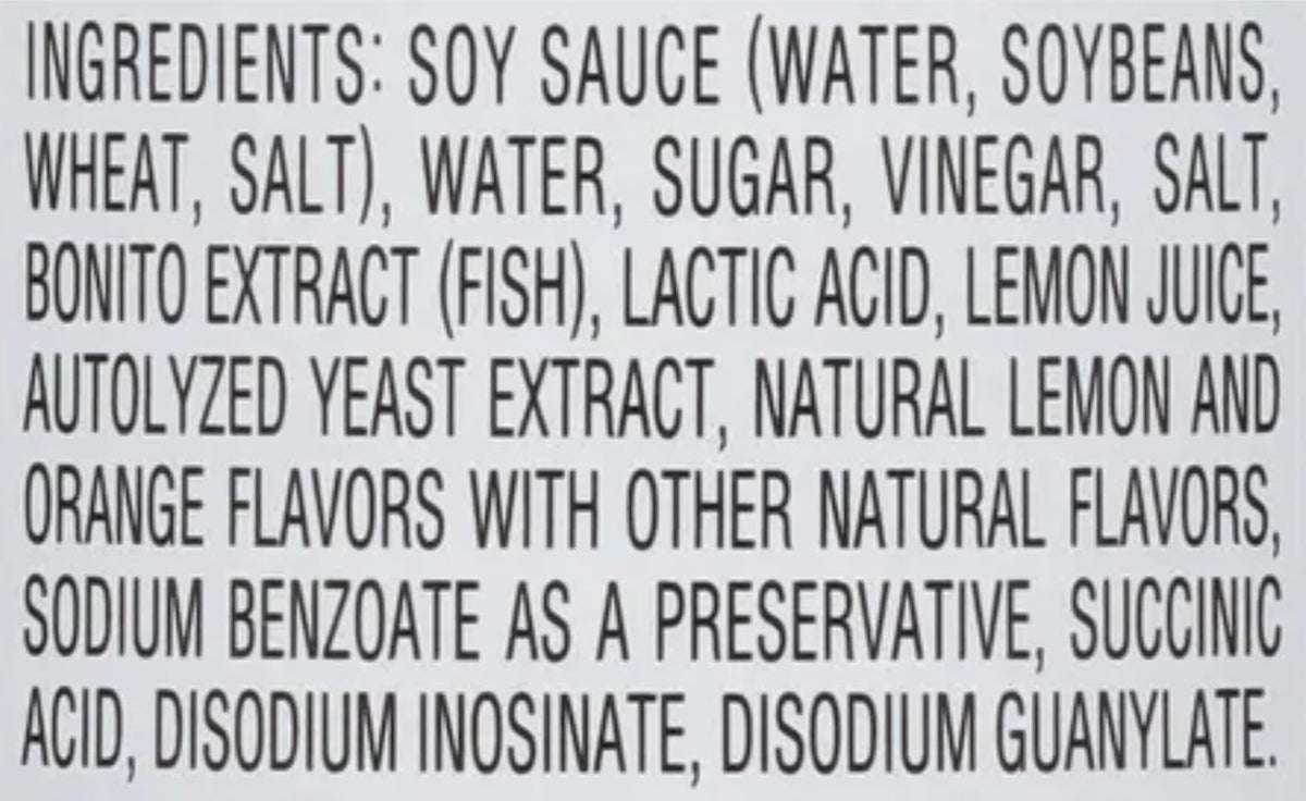 compatible with meats, poultry, seafood, vegetables, tofu, sushi, and sashimi