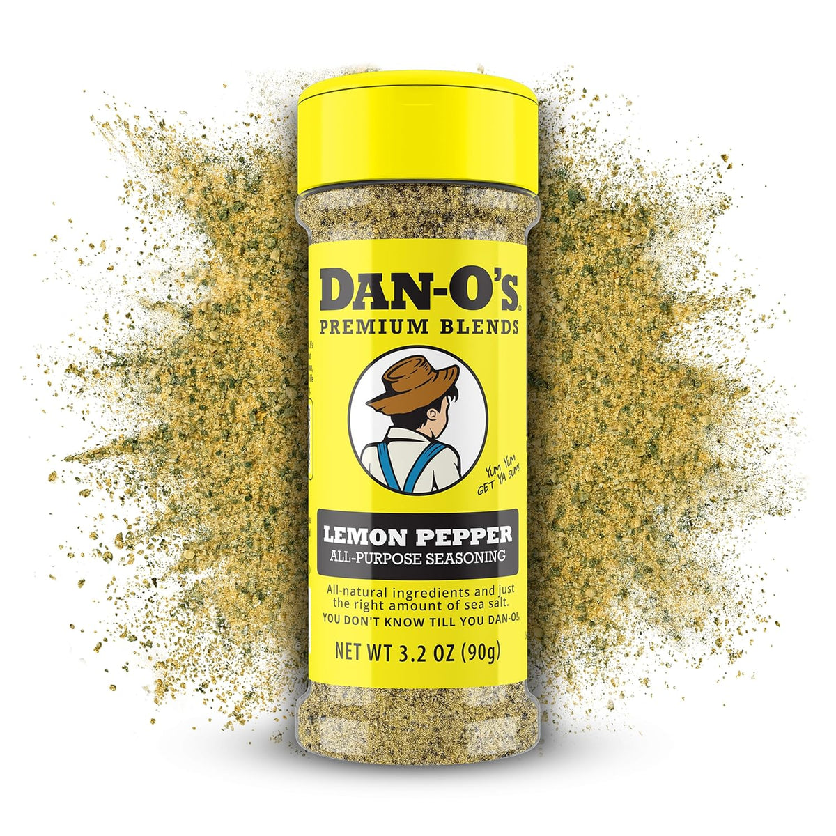 Dan-O's Lemon Pepper Seasoning – Effortless Single-Blend Approach to Citrus Cooking, Two Sleek Shaker Bottles