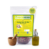Foodherbs Herbal Hair Oil Mix – Vanilla Bark Scented DIY Infusion for Yoga Room Scalp Massage and Meditation Self-Care