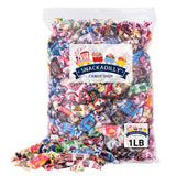 Snackadilly Assorted Fruit Chews Bulk Candy - Individually Wrapped Treats for Birthday Party Favors and Nursery Snack Bowls