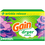 Gain Fabric Softener Dryer Sheets Moonlight Breeze – Wellness Laundry Freshener for Towels, Sheets and Wind-Down Baths