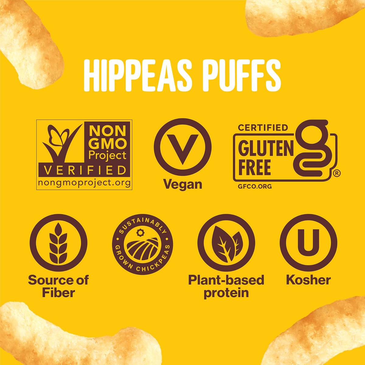 Hippeas Chickpea Puffs – Wholesome Vegan Snack for Curated Snack Stashes, Vegan White Cheddar