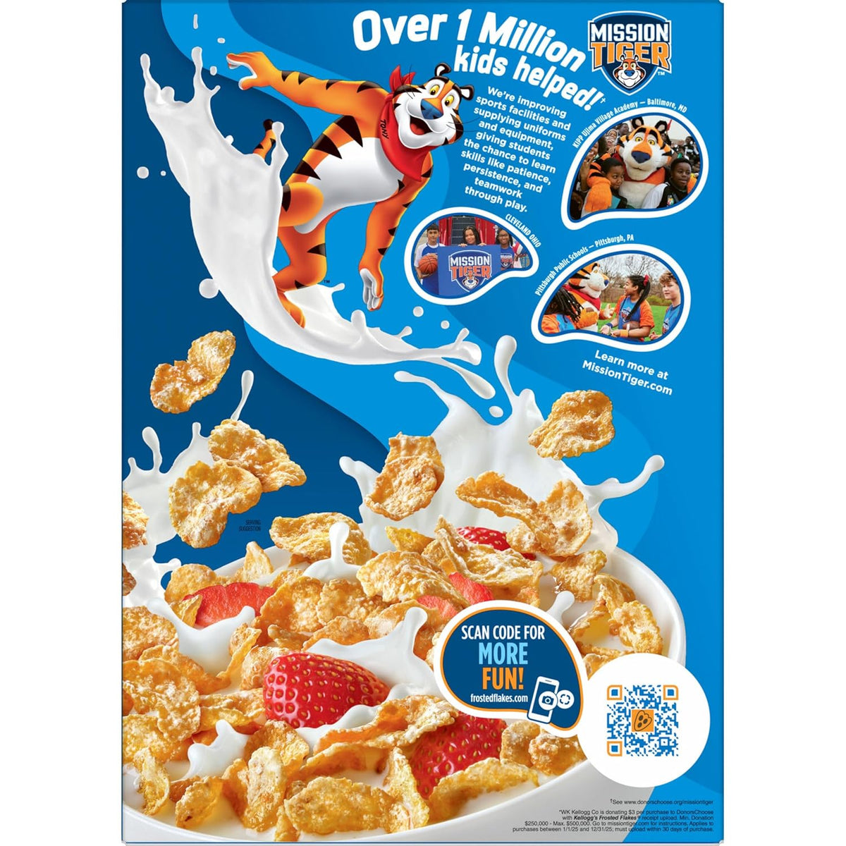 Kellogg's Frosted Flakes Giant Box Cereal, Family-Sized Kids' Breakfast Staple with Eight Added Vitamins and Minerals