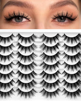 Losha Lightweight Vegan Lashes – Comfortable Reusable Strips for All-Day Wear Without Irritation