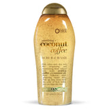 OGX Smoothing + Coconut Coffee Body Scrub – Fragrant Unisex Shower Scrub for Meditation Space Self-Care