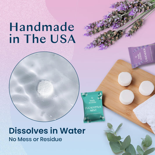 slow-dissolving formula that releases fragrance continuously from start to finish of shower