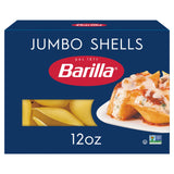 Barilla Jumbo Shells Pasta - Quick 11-12 Minute Pasta for Busy Family Weeknight Meals, 12 oz.