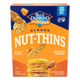 Blue Diamond Almonds Nut Thins Cheddar Cheese – Multi-Pack Snack Cracker for Healthy Care Package Gifting
