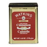 Watkins Gourmet Pure Ground Cinnamon Tin – Clean-Label Pantry Staple for Health-Conscious Meal Prep, 6 oz Tin