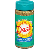 Mrs. Dash Garlic & Herb Salt-Free Blend, Weekend BBQ and Picnic Seasoning for Low-Sodium Crowd Pleasers