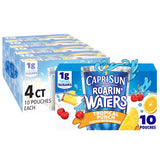 Capri Sun Roarin' Waters Tropical Punch – Lunchbox-Safe Drink Pouches for Picky Eaters, 40 ct
