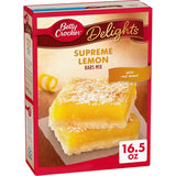 Betty Crocker Delights Supreme Lemon Bars Mix, 16.5 oz – Holiday Dessert Gift for Coworkers, Teachers, and Party Hosts