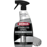 Weiman Stainless Steel Cleaner & Polish – Patio-Ready Grill Polish, Cuts Grease After Backyard Cookouts