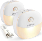 AUVON Rechargeable Stick-On Night Light Set – Affordable Holiday Gift for Parents and Friends