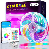 CHARKEE Bluetooth App LED Strip – Ambient Lighting for Study Room, Office Desk, and Creative Workspace