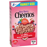 Very Berry Cheerios Heart Healthy Gluten Free Cereal – Morning Self-Care Bowl for Adults on a Cholesterol-Lowering Diet