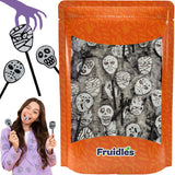 Fruidles Ghost & Skull Lollipops – Coordinated Orange and Black Candy for Halloween Home Aesthetics