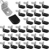 Biaungdo L-Shaped Cabinet Shelf Pegs Antique Bronze, 30 Pack for Showroom-Quality Living Room and Den Displays