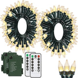 Solhice LED Fairy Lights 2 Pack 40ft – Baby Nursery Night Light Decor with Cool Bulbs and 6 Hour Timer